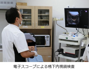 嚥下内視鏡検査 写真